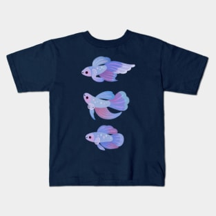 Blue Betta 3 Kids T-Shirt